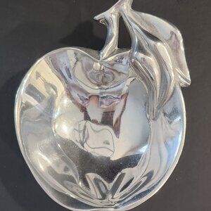 Silver Mariposa Small Apple Dish Vintage Apple-Shaped Silver Bowl Excellent
